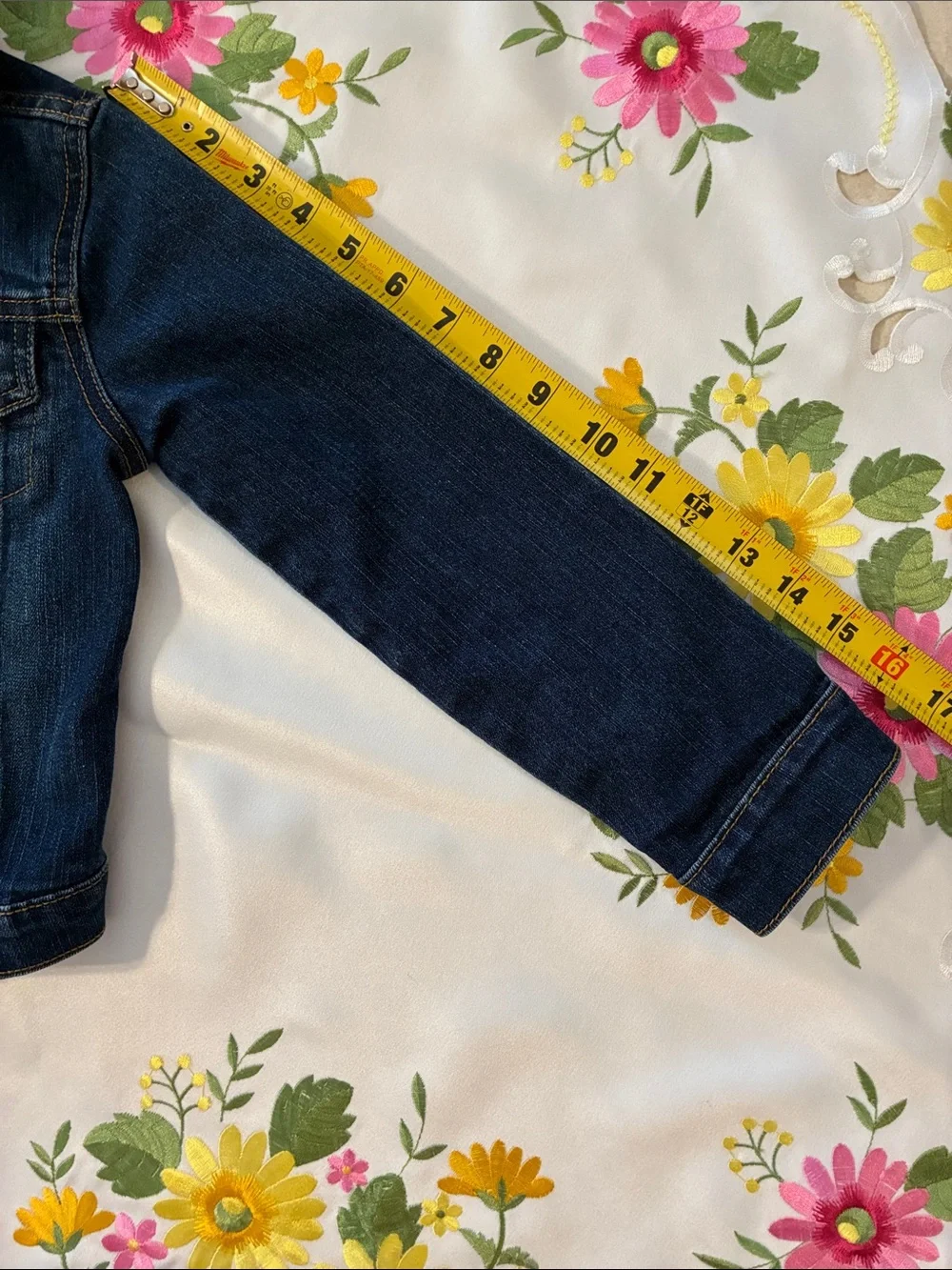 The Children’s Place Indigo Denim Jacket Distressed Jean Jackt